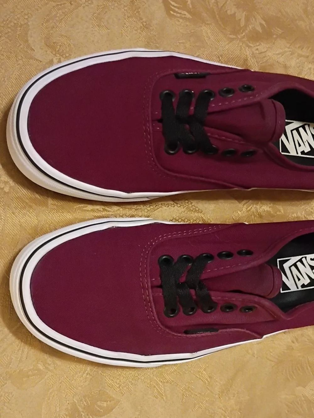 VANS  Plum Canvas Low-Top Sneakers Men's 7.5 Women's 9.0